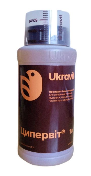 Інсектицид Ципервіт Укравіт для знищення комах 1 л