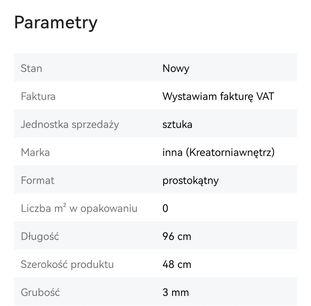 Panele zestaw 3 szt PCV białe kafle, szara fuga okazja