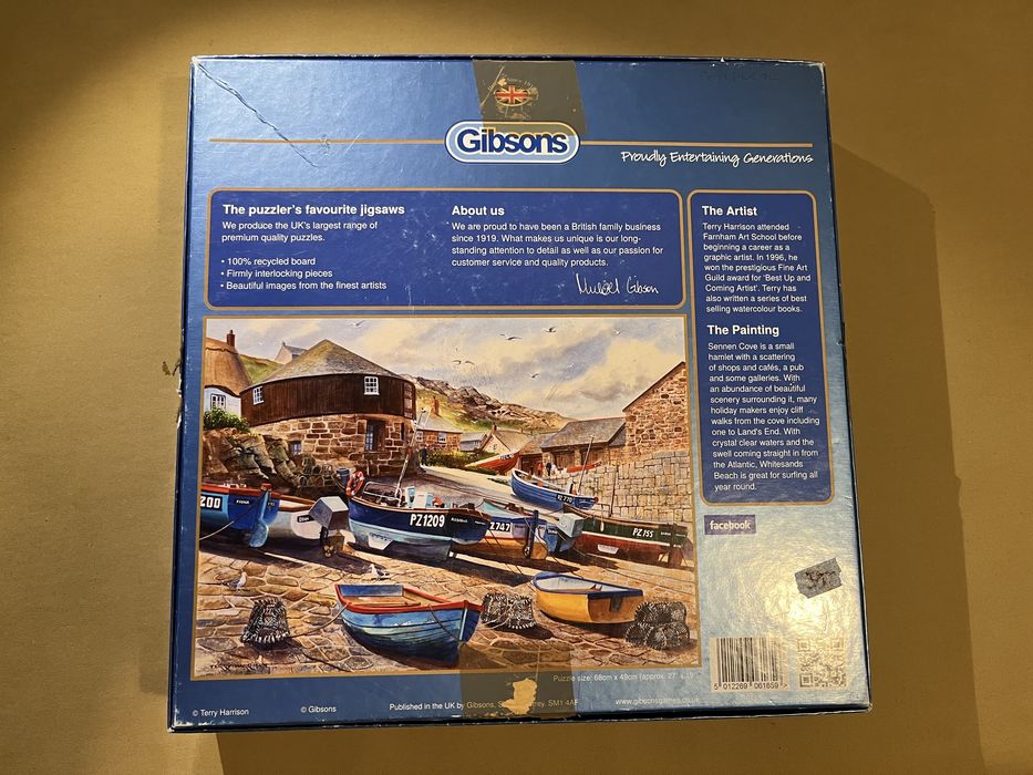 Puzzle 1000 Gibsons Terry Harrison kompletne