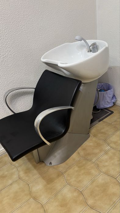 Rampa de lavagem de cabeleireiro