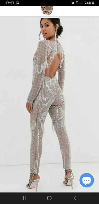 Kombinezon z cekinami