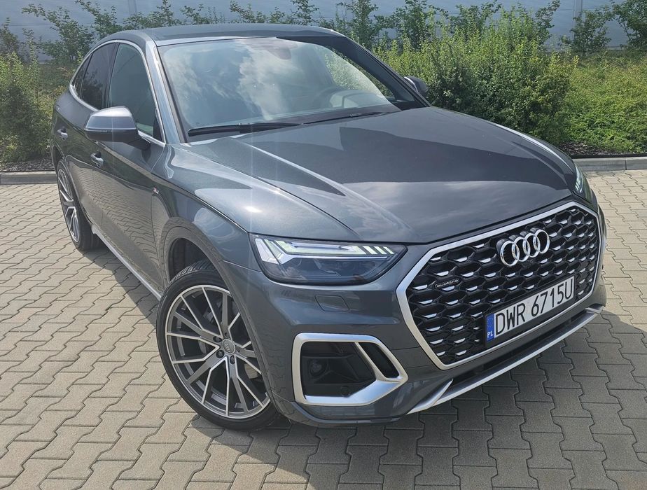 Audi Q5 Sportback 367 KM! S LINE! Kamera 360, Czujniki, Bliss! Matrix ! FV23%
