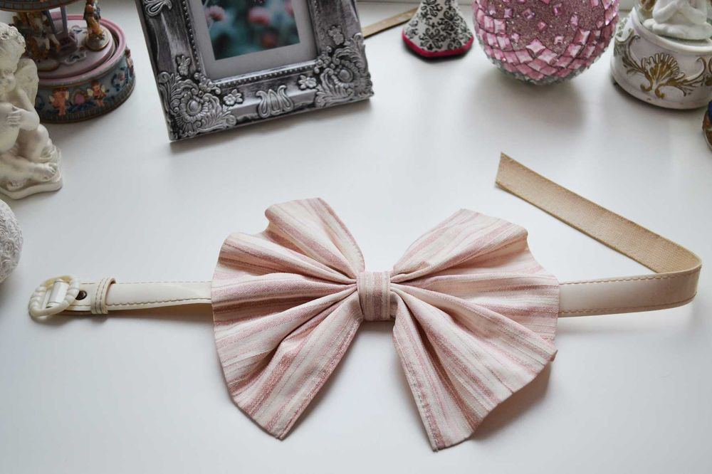 Бант на шею ошейник бабочка для собаки кошки