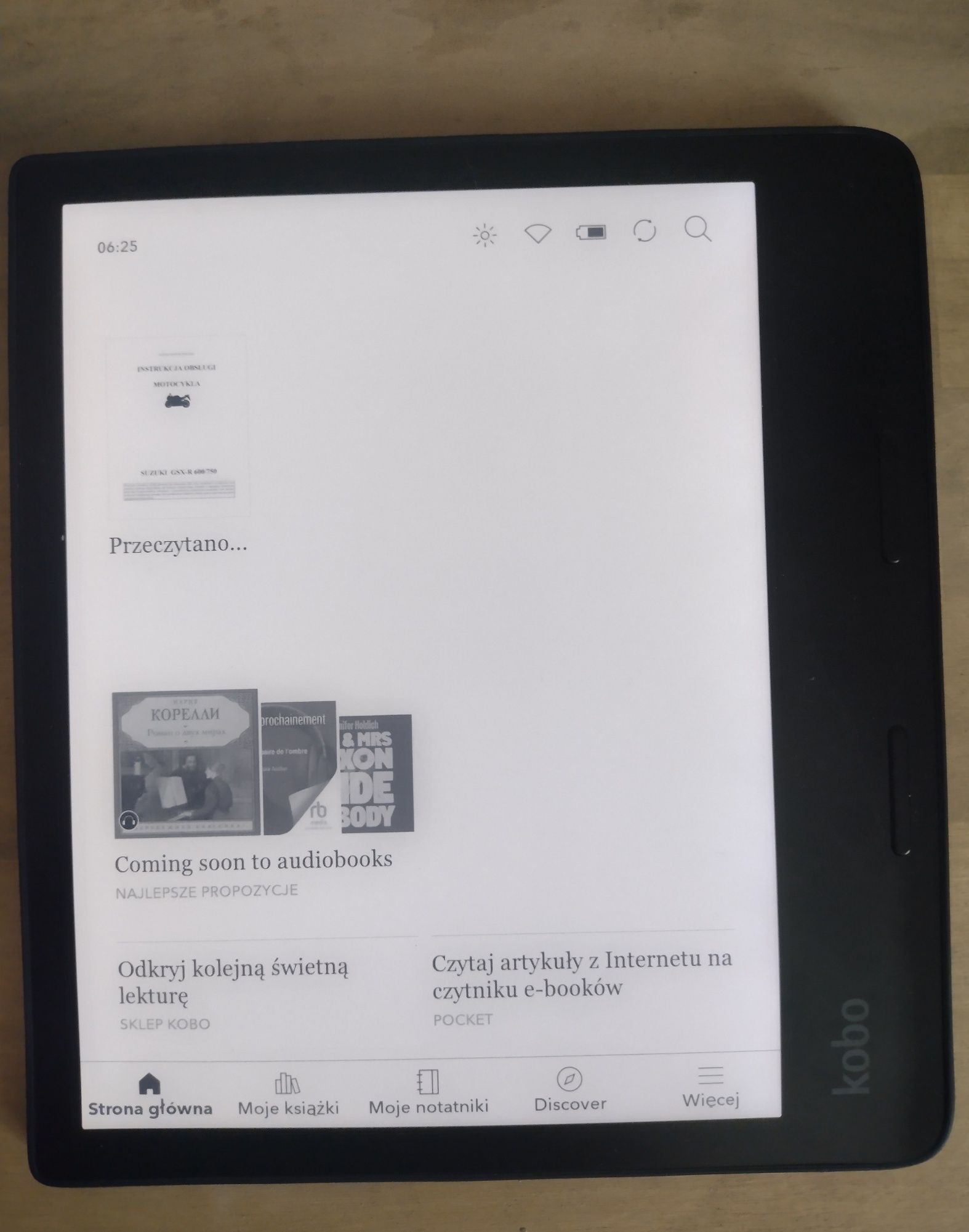 Czytnik ebook Ereader Kobo Sage N778K