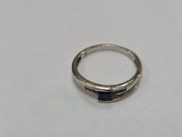 Klasyczny złoty pierścionek damski/ 375/ 2.54 gram/ R16/ Cyrkonie