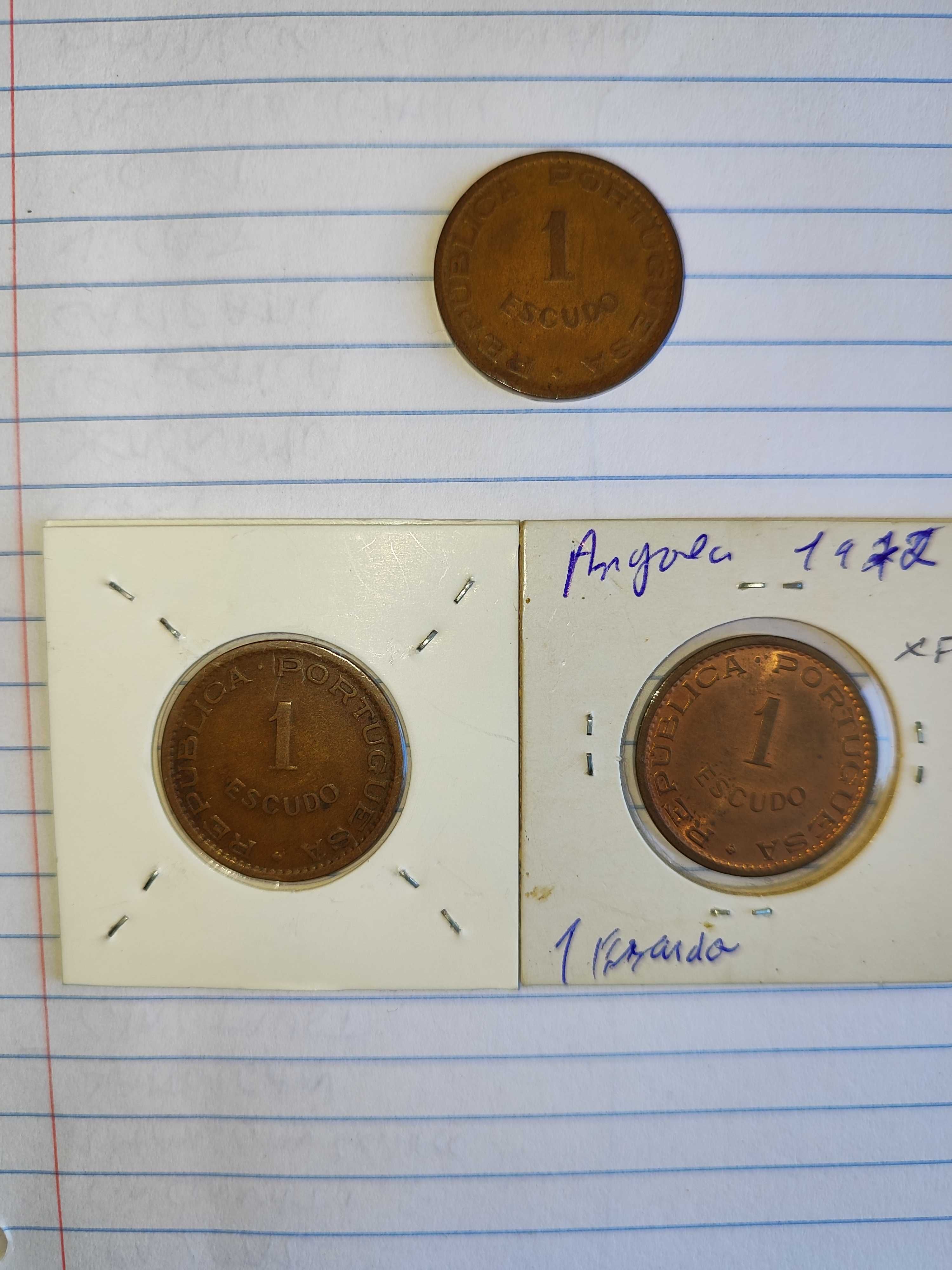 Moedas de Angola (ex-colonia) para venda individual por 1,5€ cada.