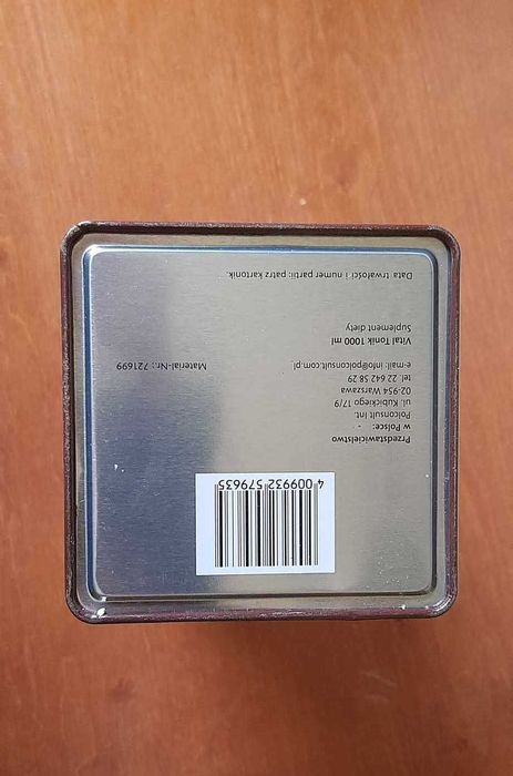 Metalowa puszka otwierana pudełko świąteczne z Mikołajem Doppel Herz