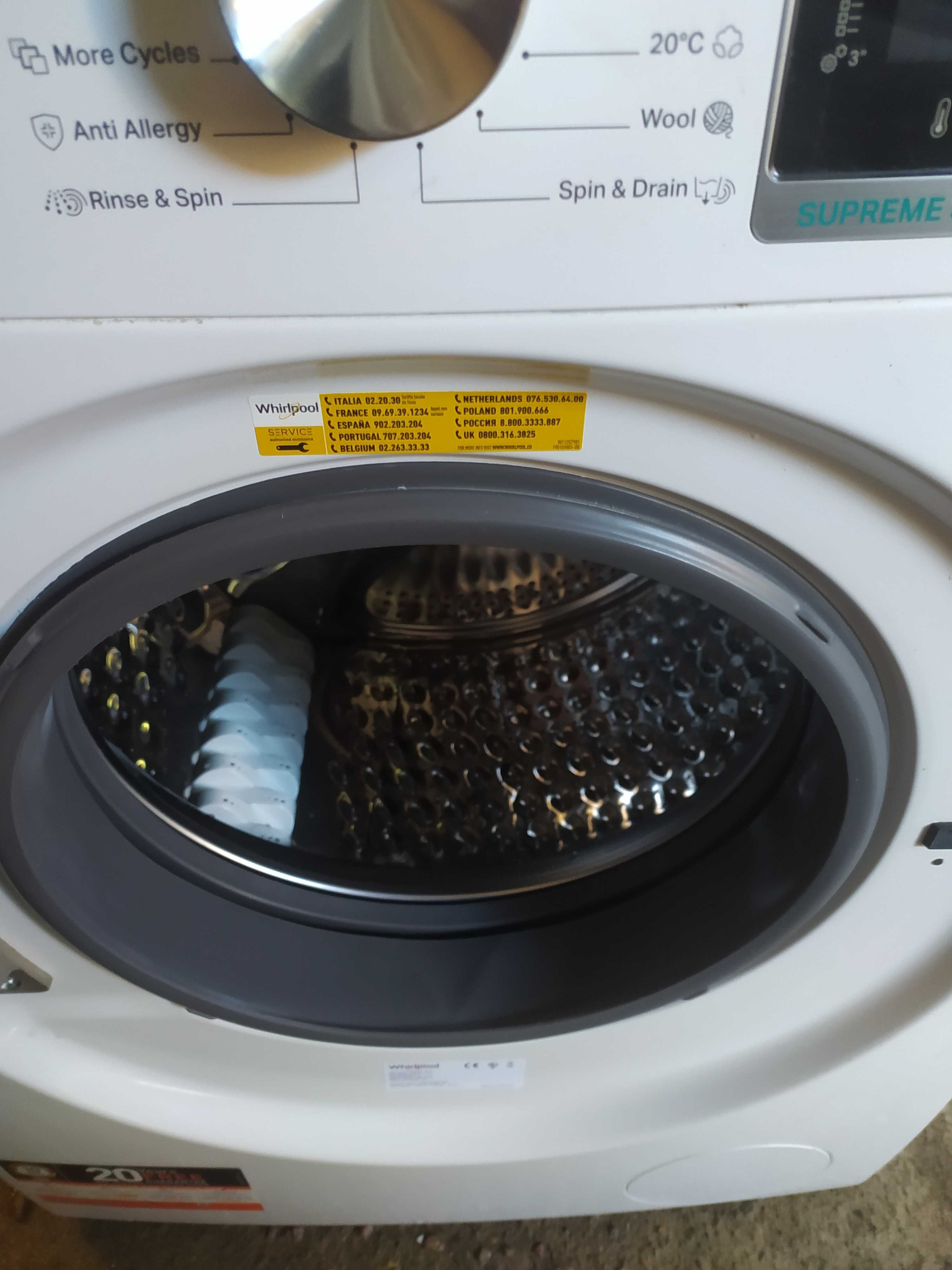 Pralka Whirlpool 8kg / super stan ( wysoki model ) sprawna