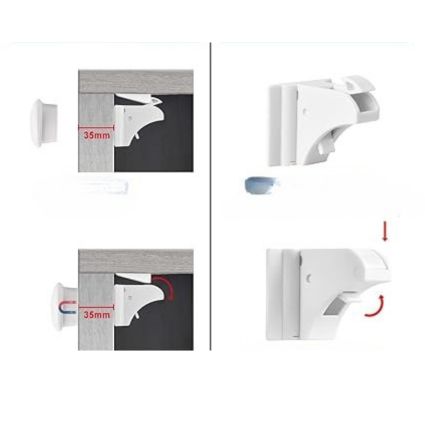 Blokada magnetyczna 12+3 Zabezpieczenie przed dziećmi Magnetyczny zame