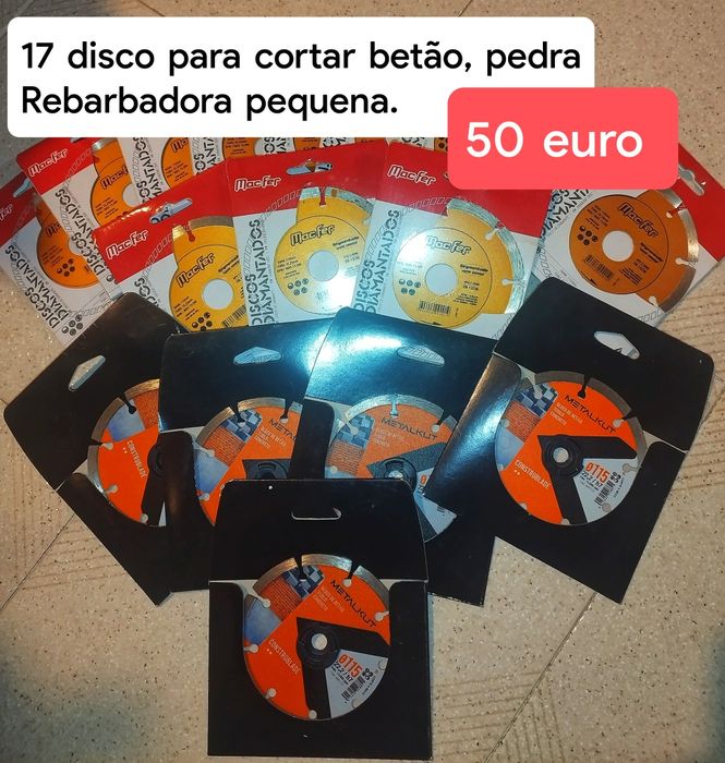 Discos para rebarbadora e mais coisas