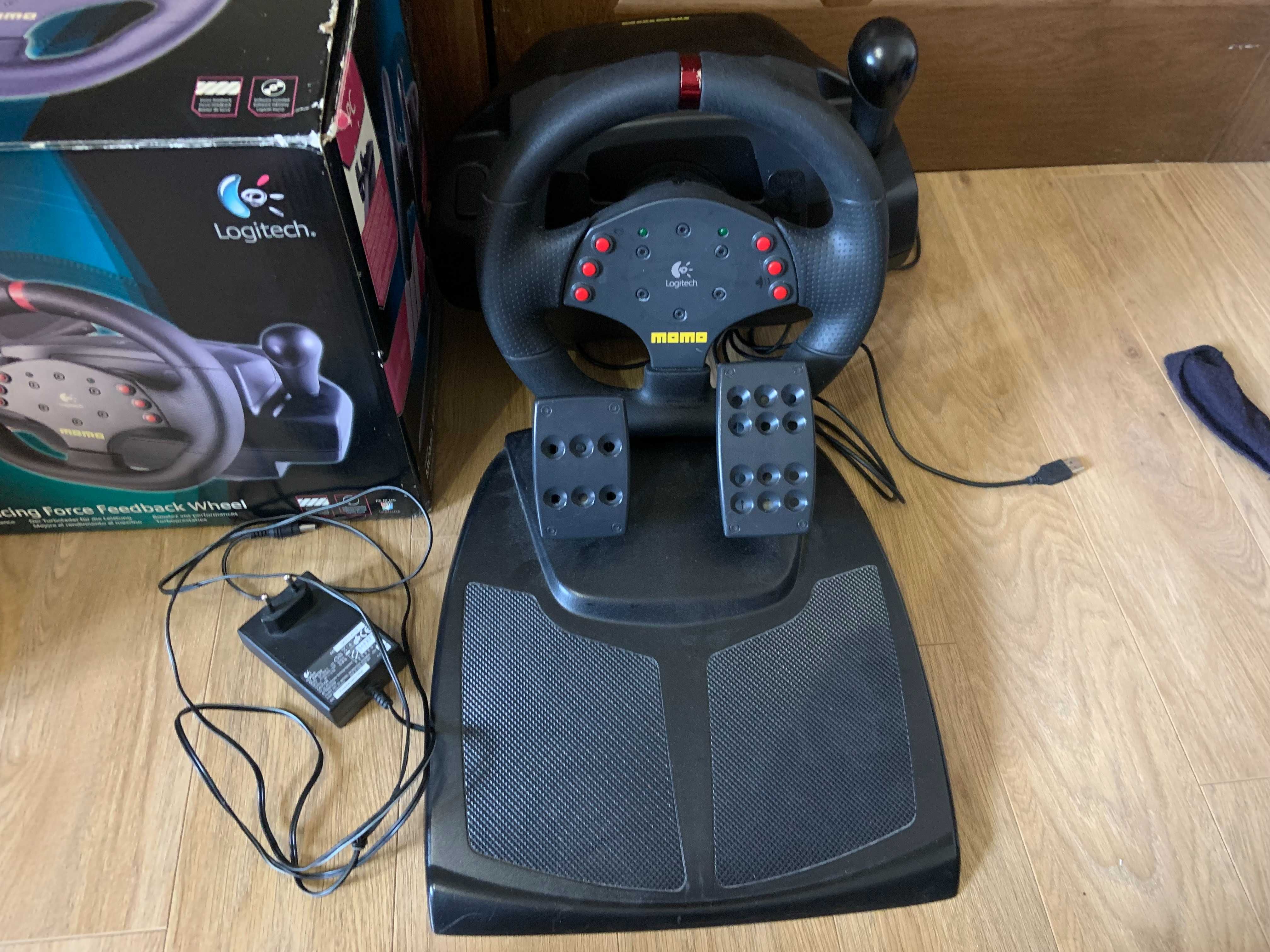 Игровий руль Logitech Momo Racing 240° (thrustmaster) PC/PS тести