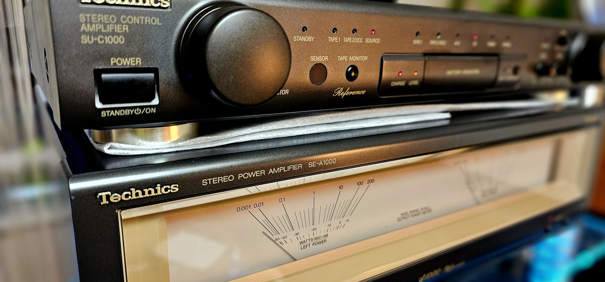 Technics SU-A1000 wzm. mocy, SU-C1000 przedwzm.+oryg.pilot-bdb.stan