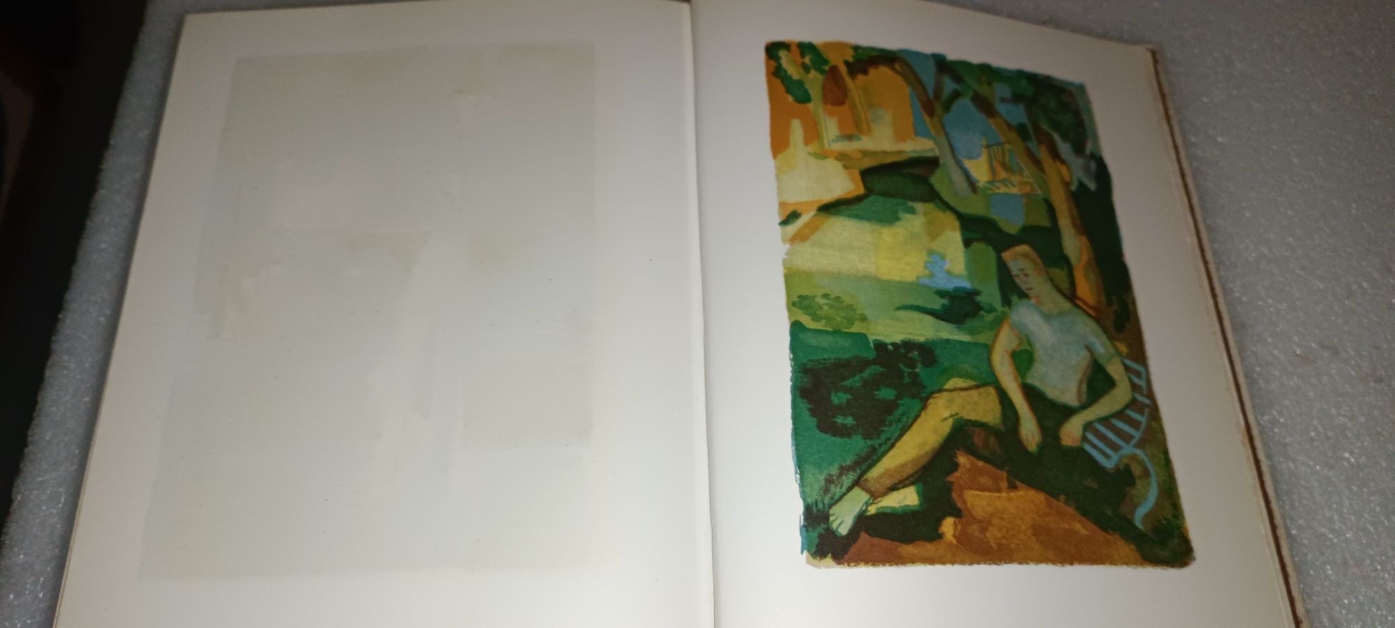 Livro antigo com capa ilustrada Pablo Picasso - Knut Hamsun