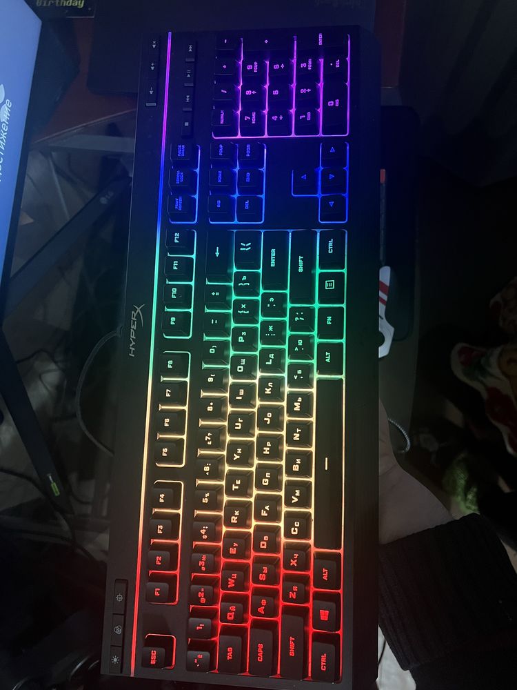 Клавиатура hyper X alloy core RGB мембрана
