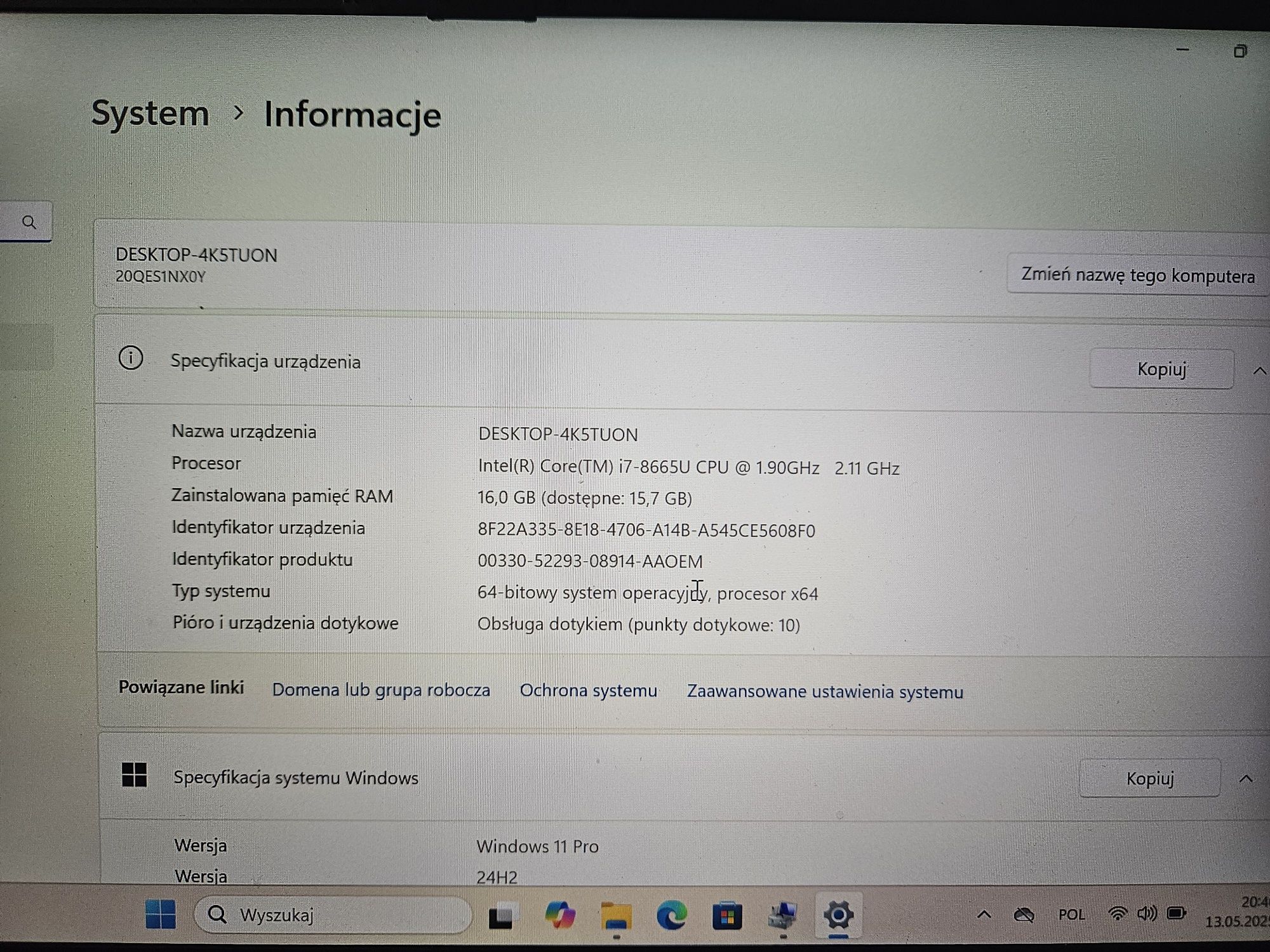 Laptop Lenovo X1 Carbon i7 16GB 1TB SSD FULLHD W10