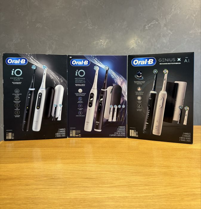 Комплект зубних щіток Oral-B iO 5, Oral-B iO 6, Oral-B Genius X