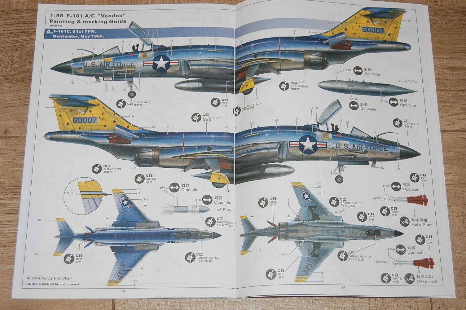 F-101 A/C Voodoo, KittyHawk , skala 1/48