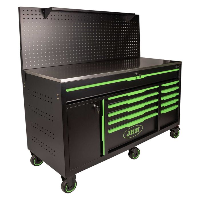 CARRO FERRAMENTAS 11 GAVETAS C/ PAINEL PERFURADO JBM JL20