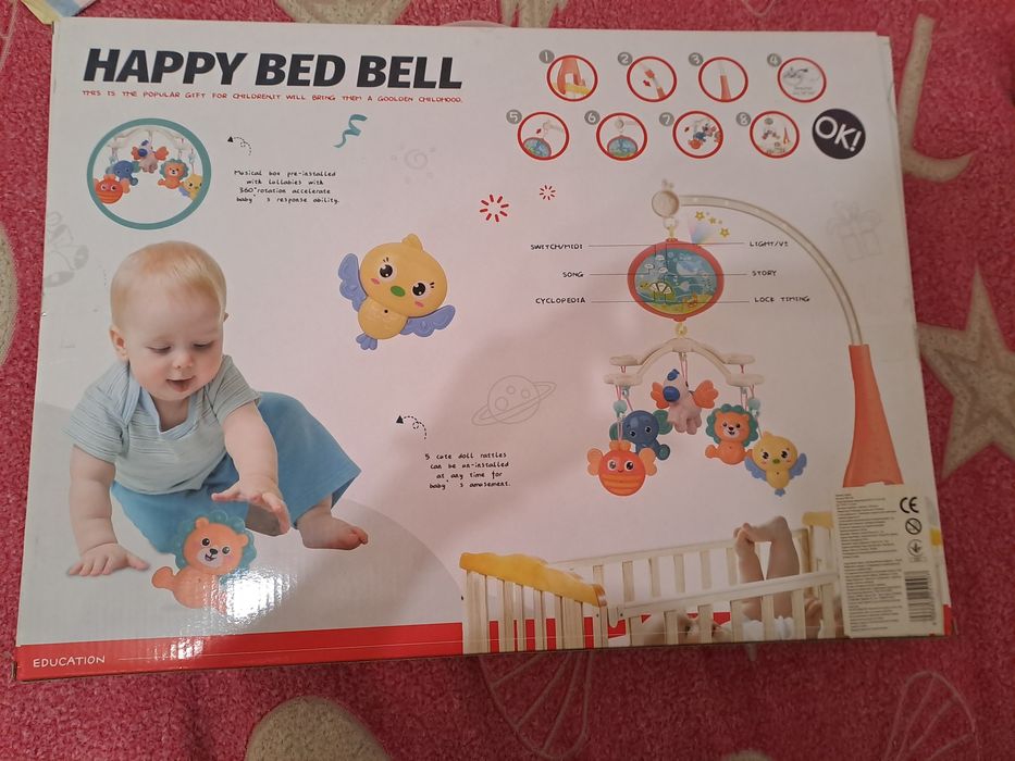 Мобіль на дитяче ліжечко музичний