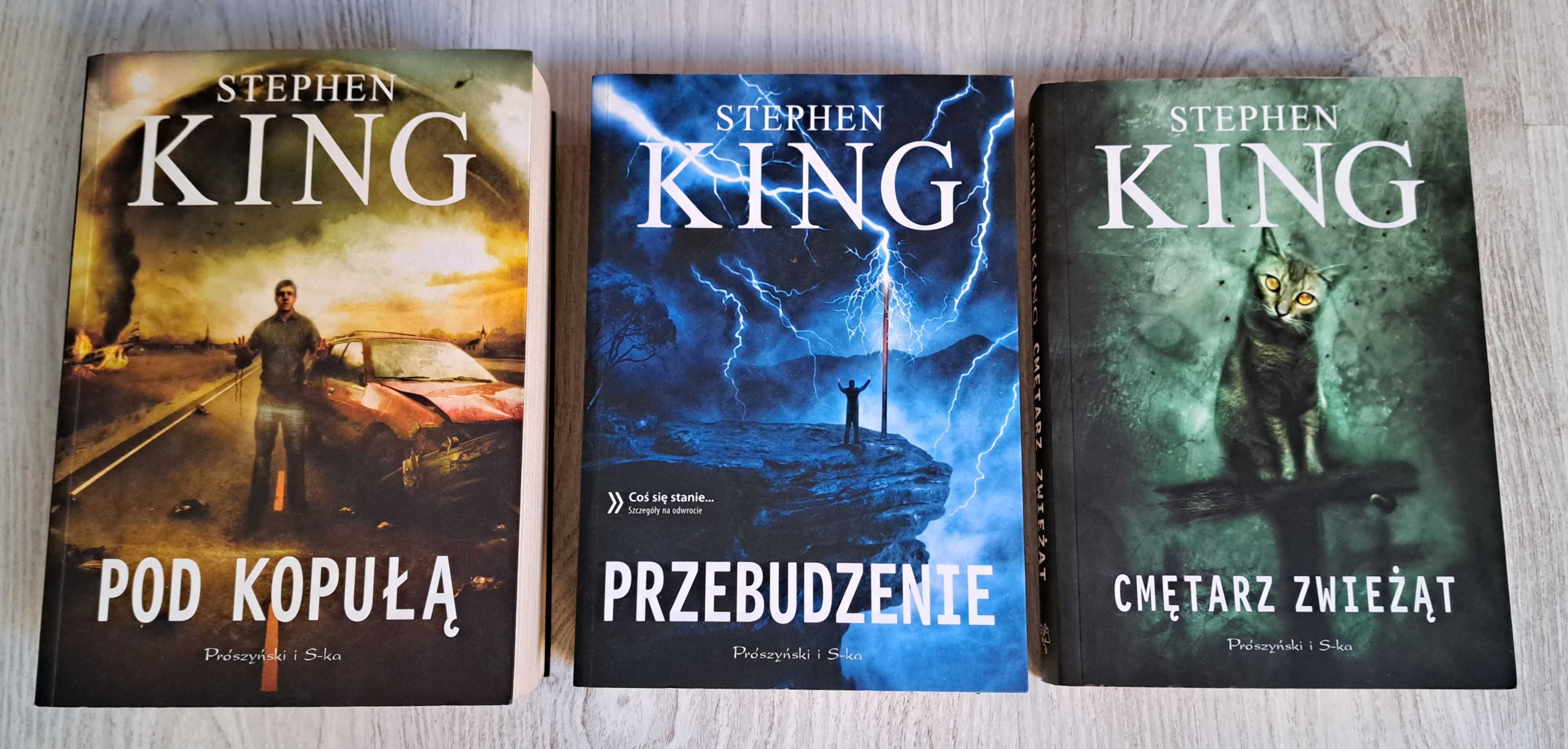 3x Stephen King Cmętarz zwieżąt + Przebudzenie + Pod kopułą