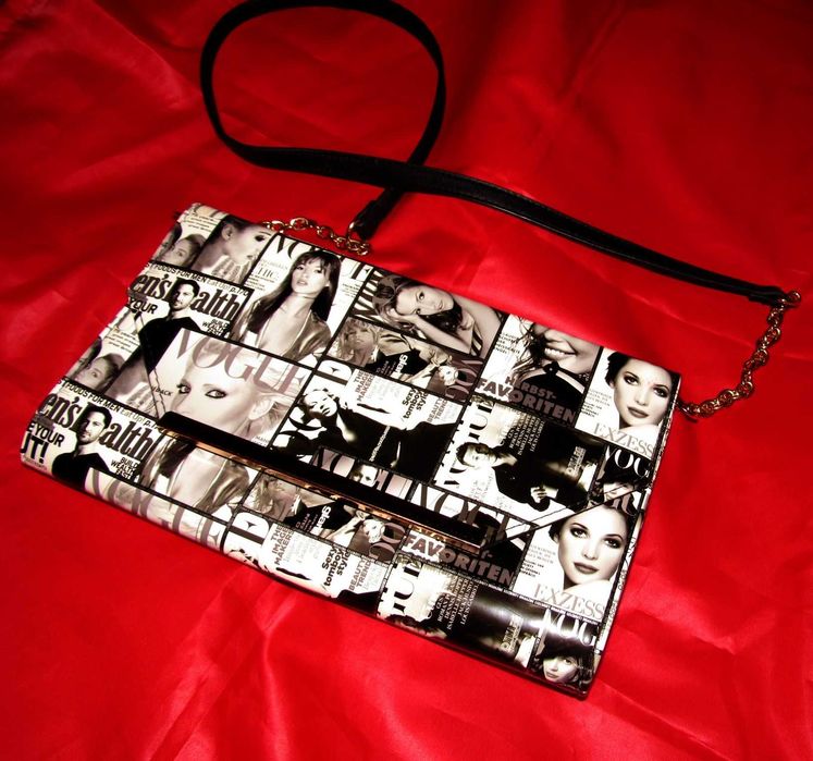 Кошелёк-клатч с изображением знаменитостей с обложек журнала Vogua