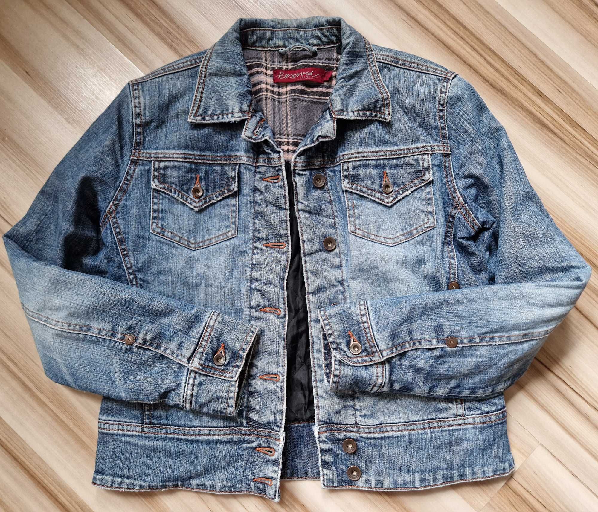 Jeansowa kurtka damska katana vintage RESERVED S/M