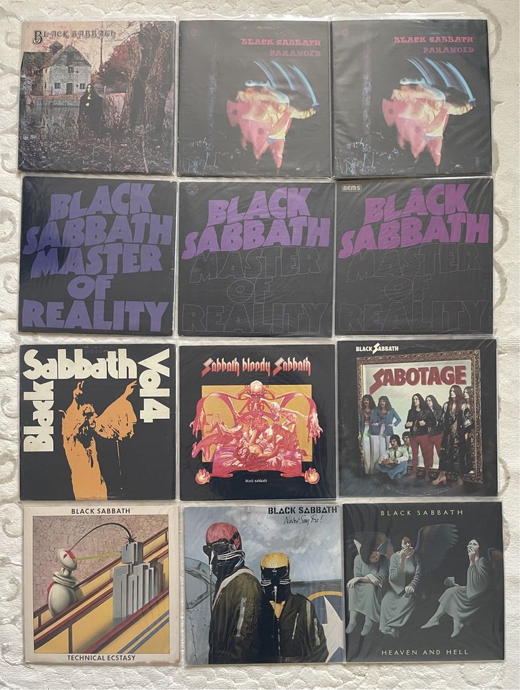 Вінілові платівки Black Sabbath 1970-1980 ранні видання USA та UK