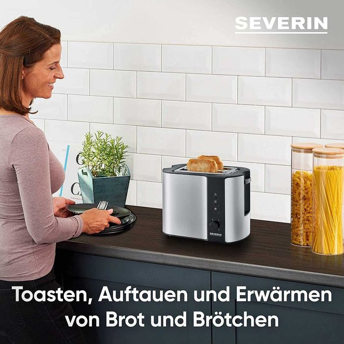 Toster Severin AT 2589 srebrny/szary 800 W