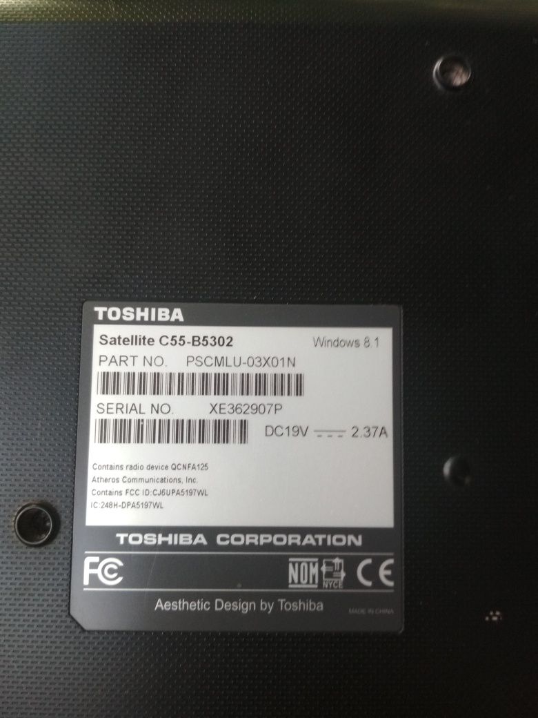 Ноутбук Toshiba® C55 B5302