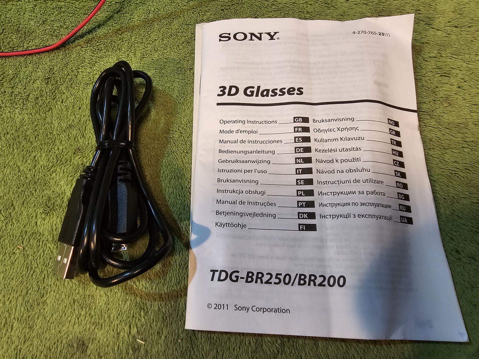 SONY okulary 3D prawie nowe