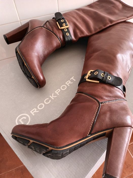Botas ROCKPORT ,de cano alto em pele