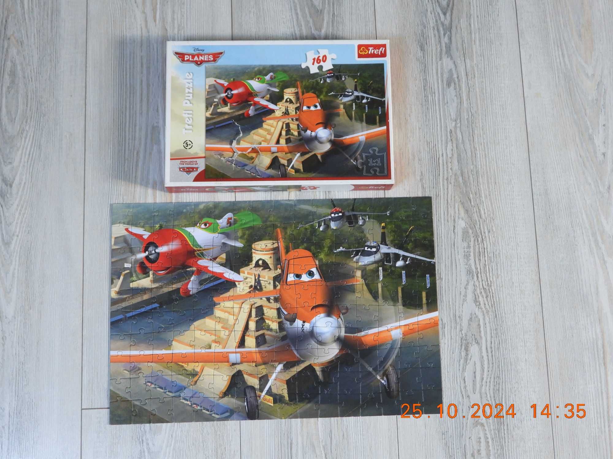 PUZZLE - PLANES  160 elementów   TREFL   5+