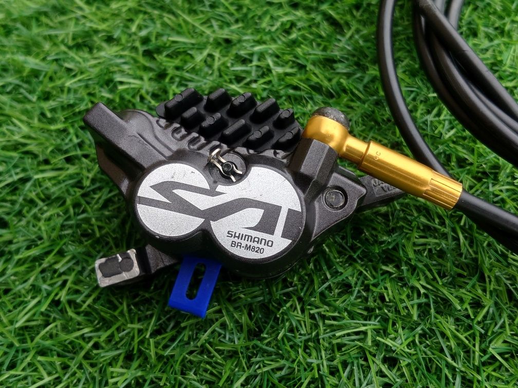 Hamulce hydrauliczne tarczowe Shimano Saint M820 komplet P+T radiatory