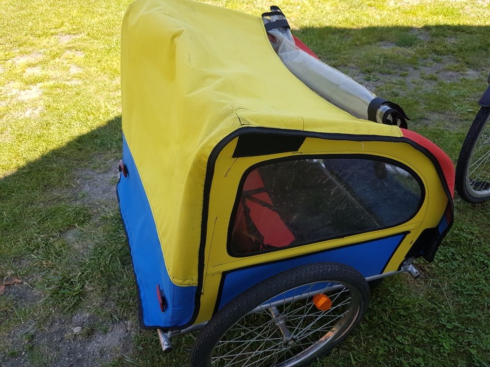 Wózek do roweru riksza przyczepka rowerowa