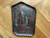 miedź metaloplastyka SOPOT 26x18,2 cm