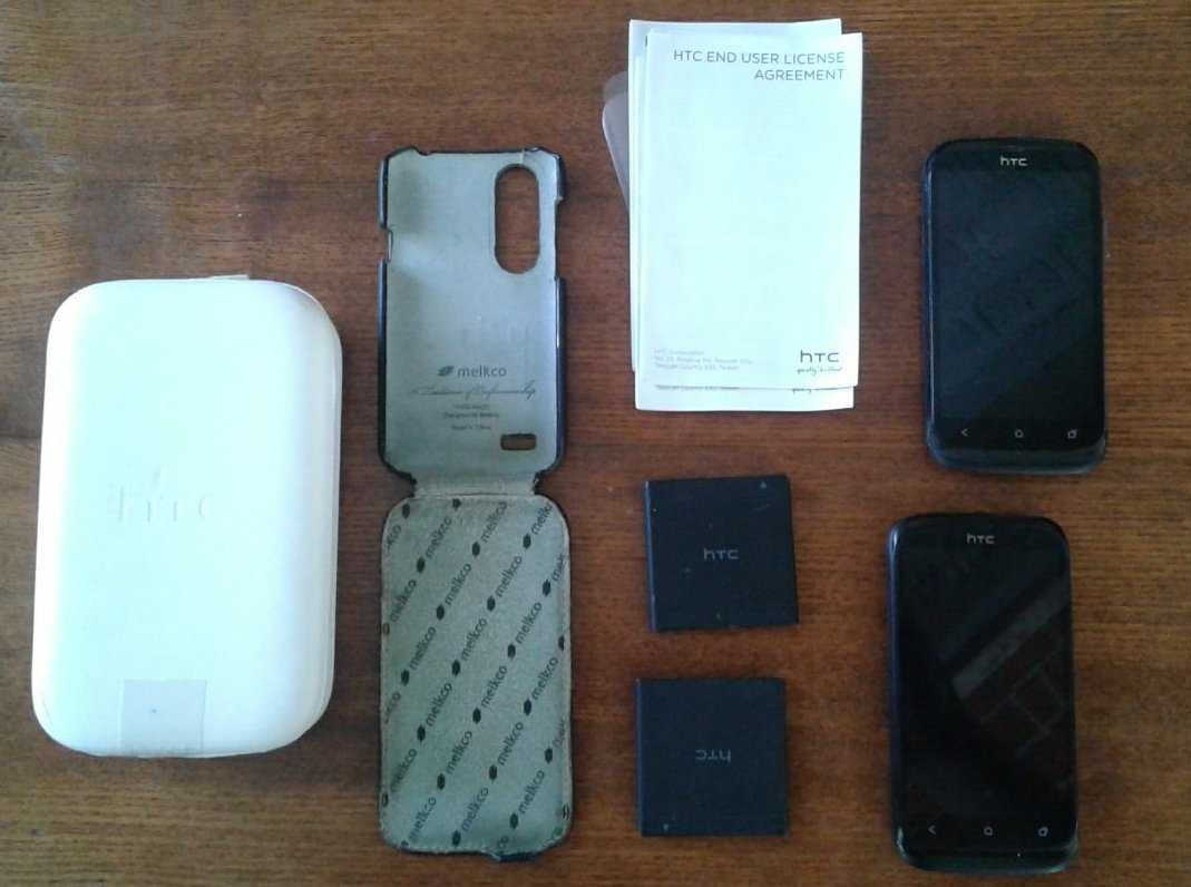 Смартфон HTC Desire х рабочий+ еще один телефон, чехол и 2 АКБ