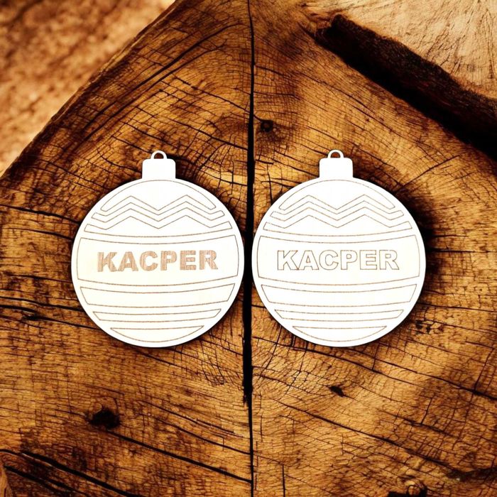 Zestaw Drewnianych Bombek, Baniek Do Malowania, OZDOBY ŚWIĄTECZNE, DIY