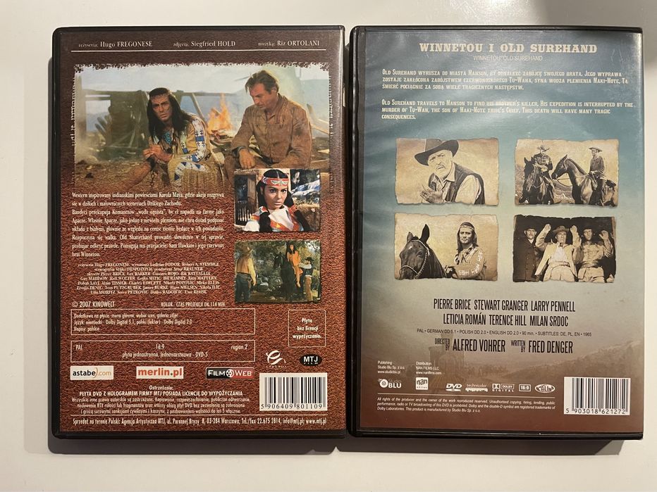 Winnetou i Old Shatterhand oraz Winnetou i Old Surehand - DVD