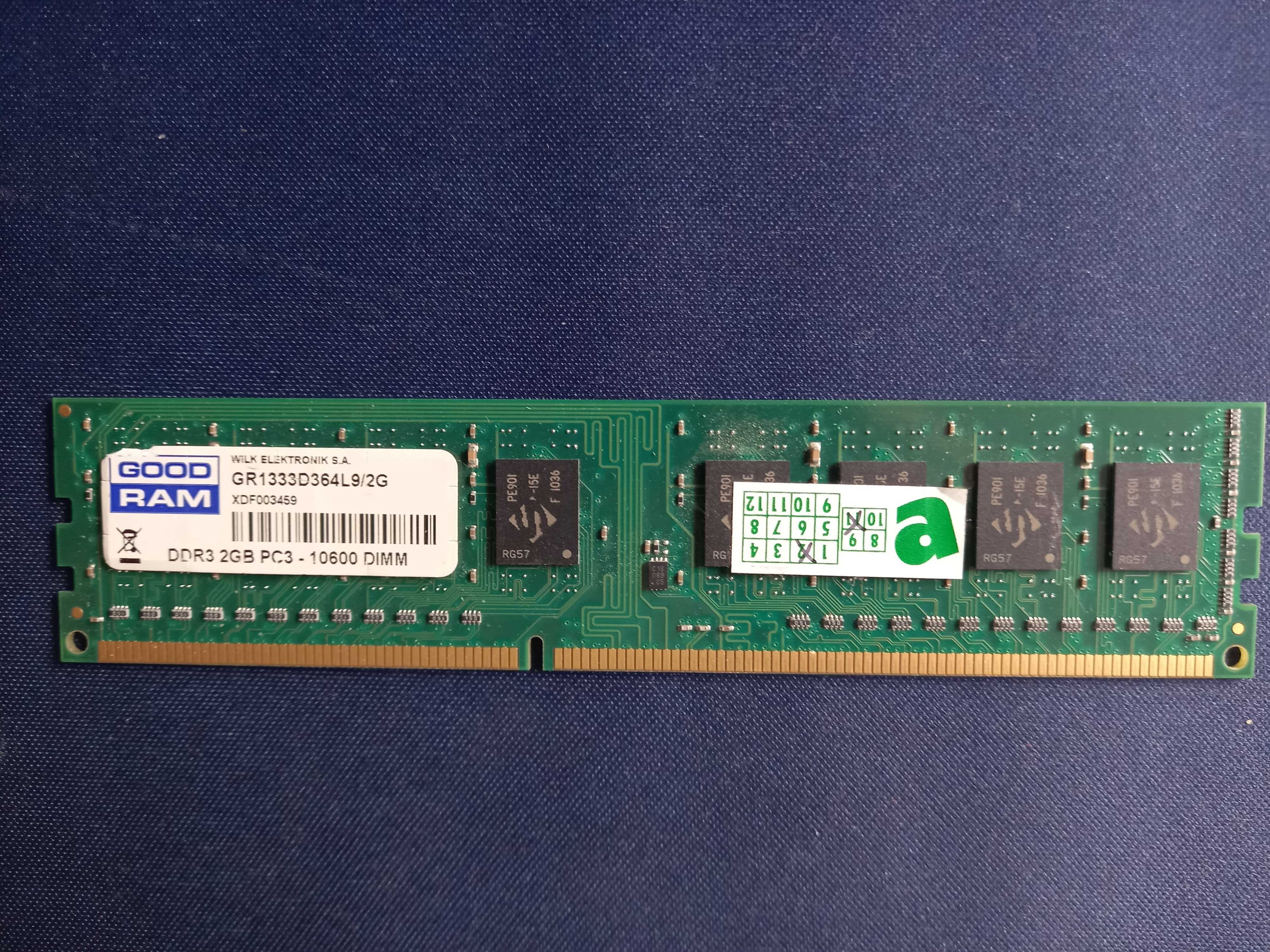 Pamięć RAM DDR3 2GB PC3 - 10600 GoodRAM - odbiór osobisty, Opole