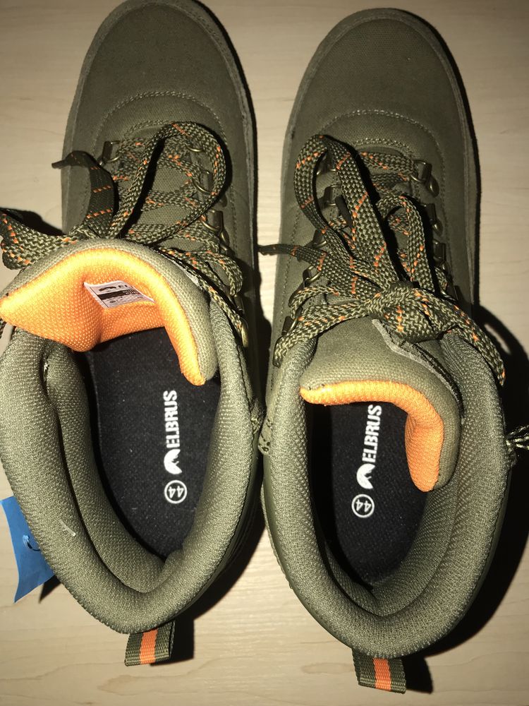 Męskie buty turystyczne r. 44 marki ELBRUS trekkingowe khaki
