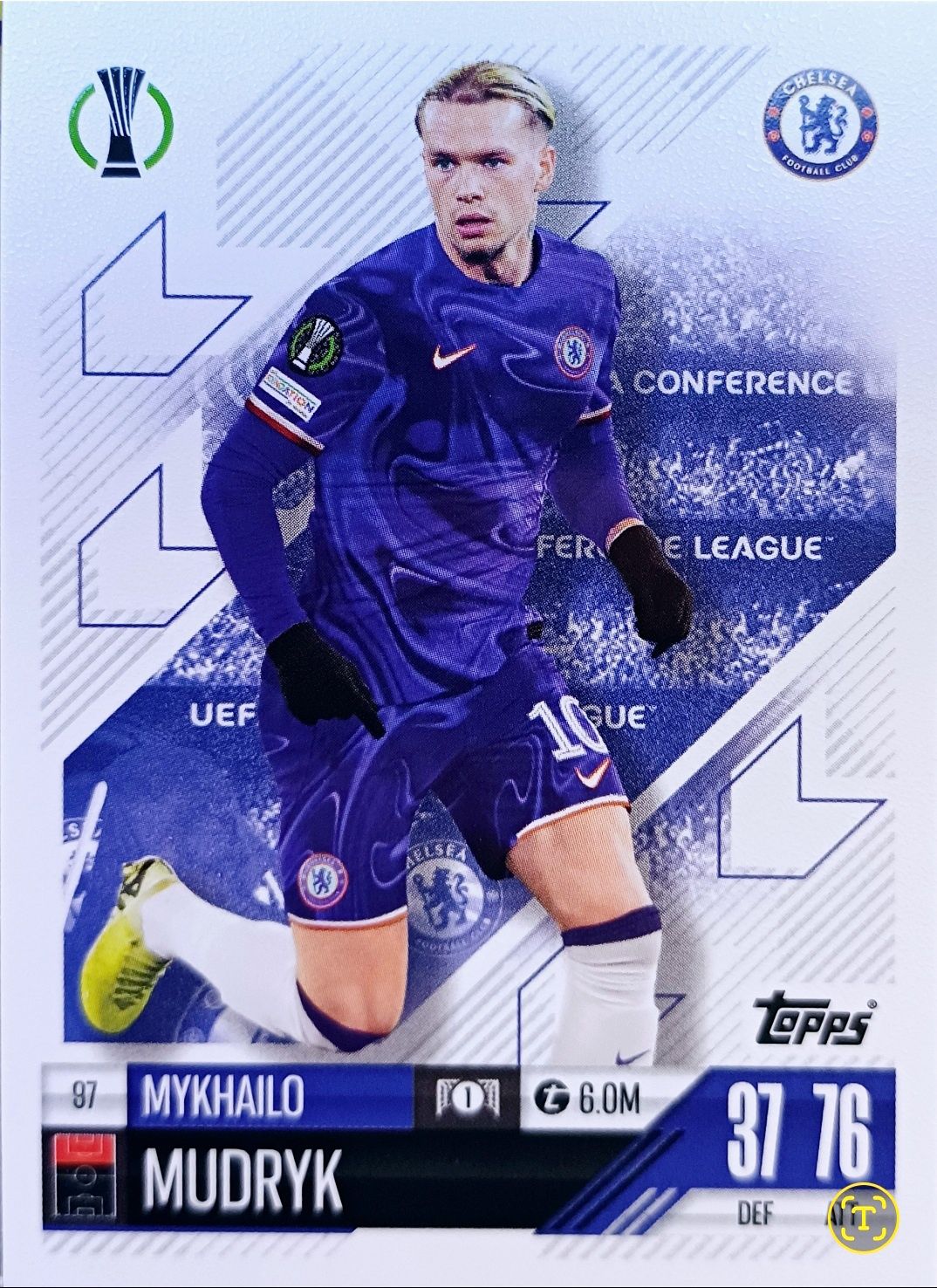 Mykhailo Mudryk – Chelsea FC – nr 97 – Topps Match Attax