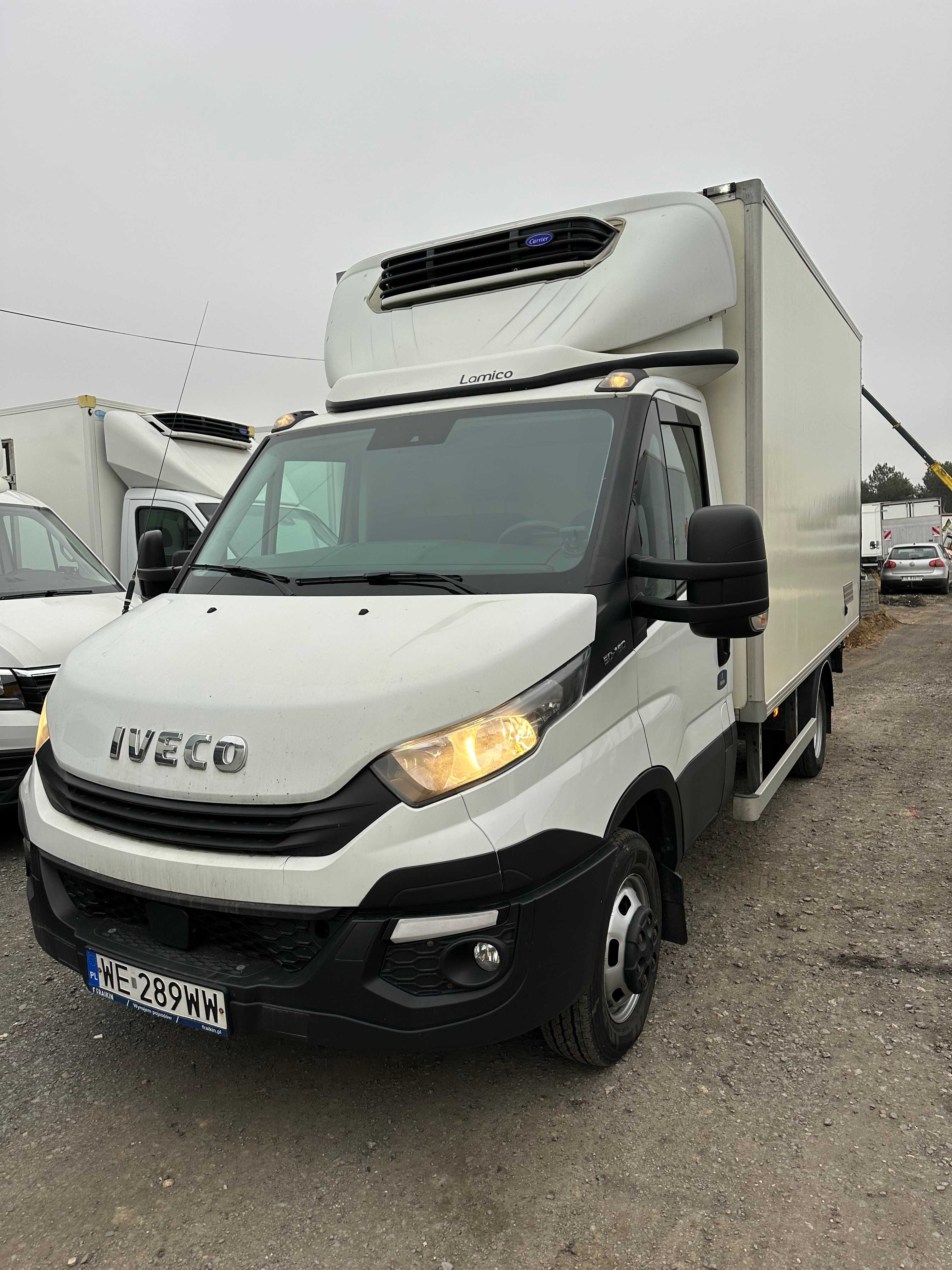 Wynajem samochód dostawczy chłodnia Iveco Kontener z winda 7 europalet