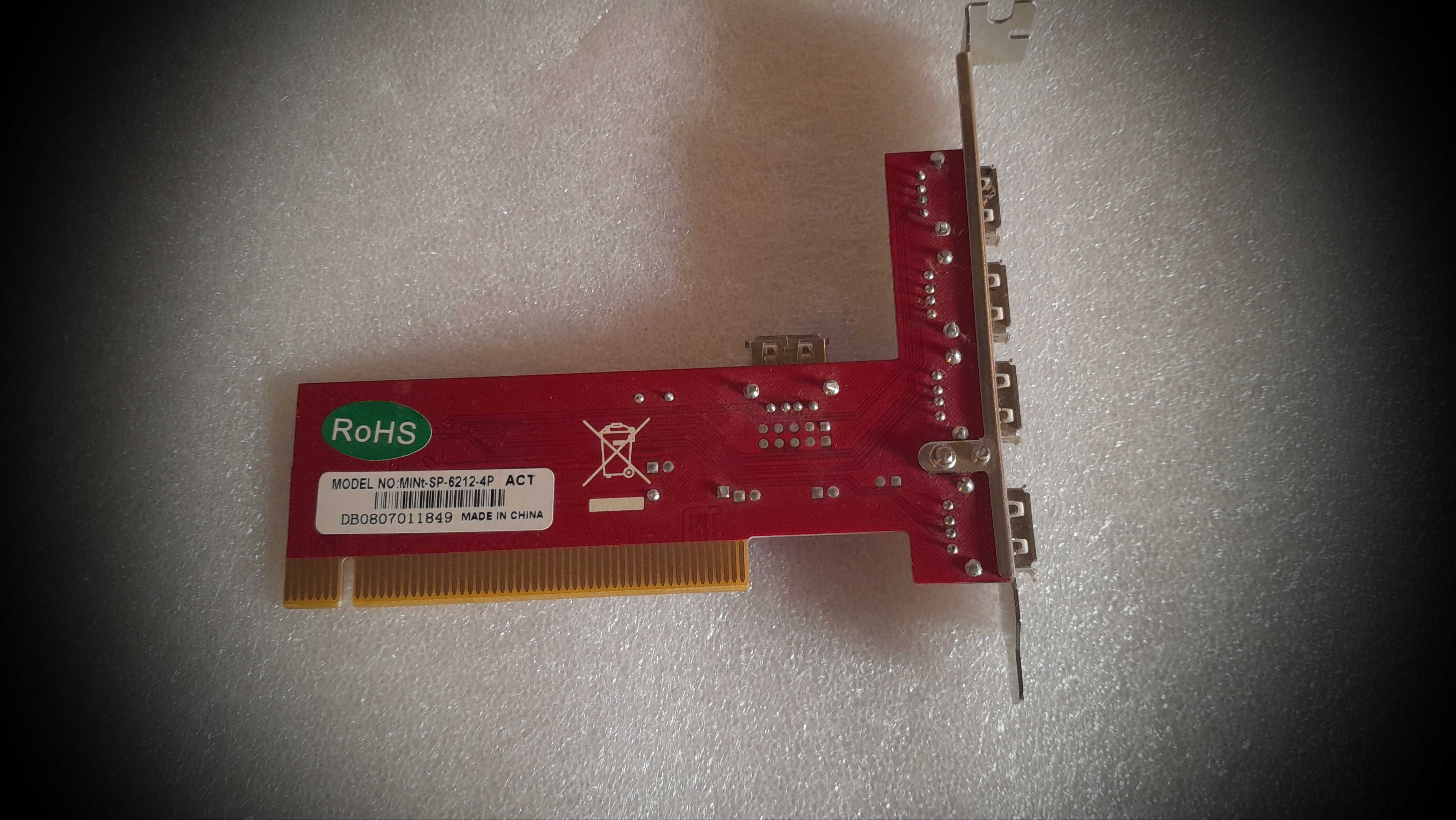 KONTROLER 5x USB 2.0 (4+1) MINT SP-6212-4P - PCI