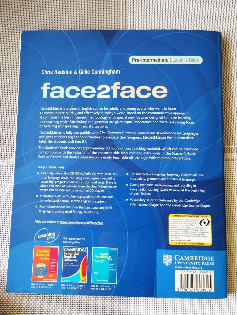 Face2face Pre-intermediate Student's Book