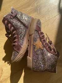 Next 30,5 buty brokat UK 12 zamek ocieplenie