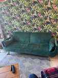 Sofa rozkladana butelkowa zieleń
