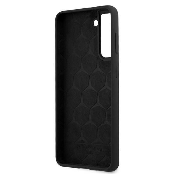 Mercedes Mehcs21Ssilbk S21 G991 Czarny/Black Hardcase Silicone Line