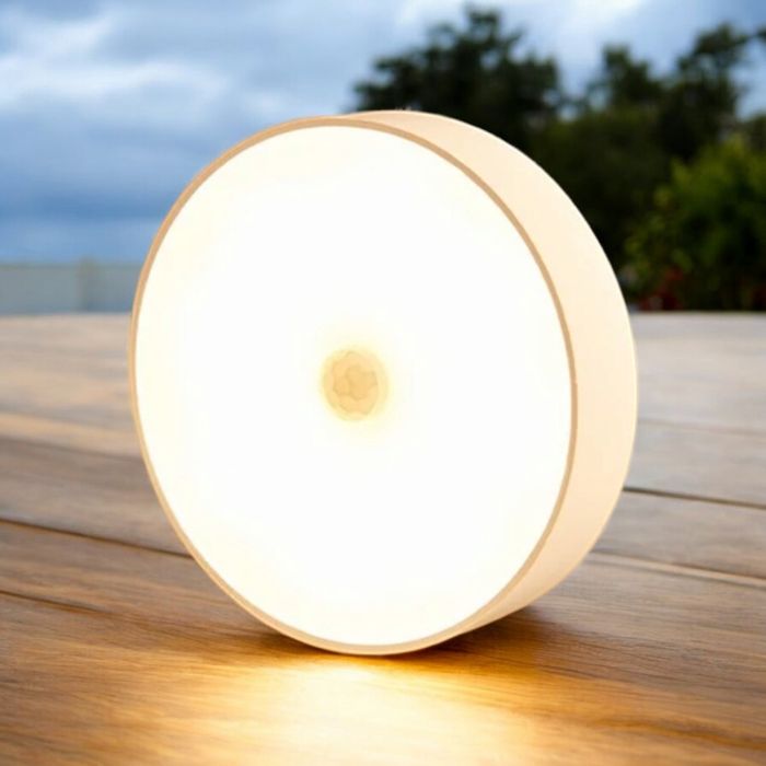 Світлодіодний світильник із датчиком руху круглий
