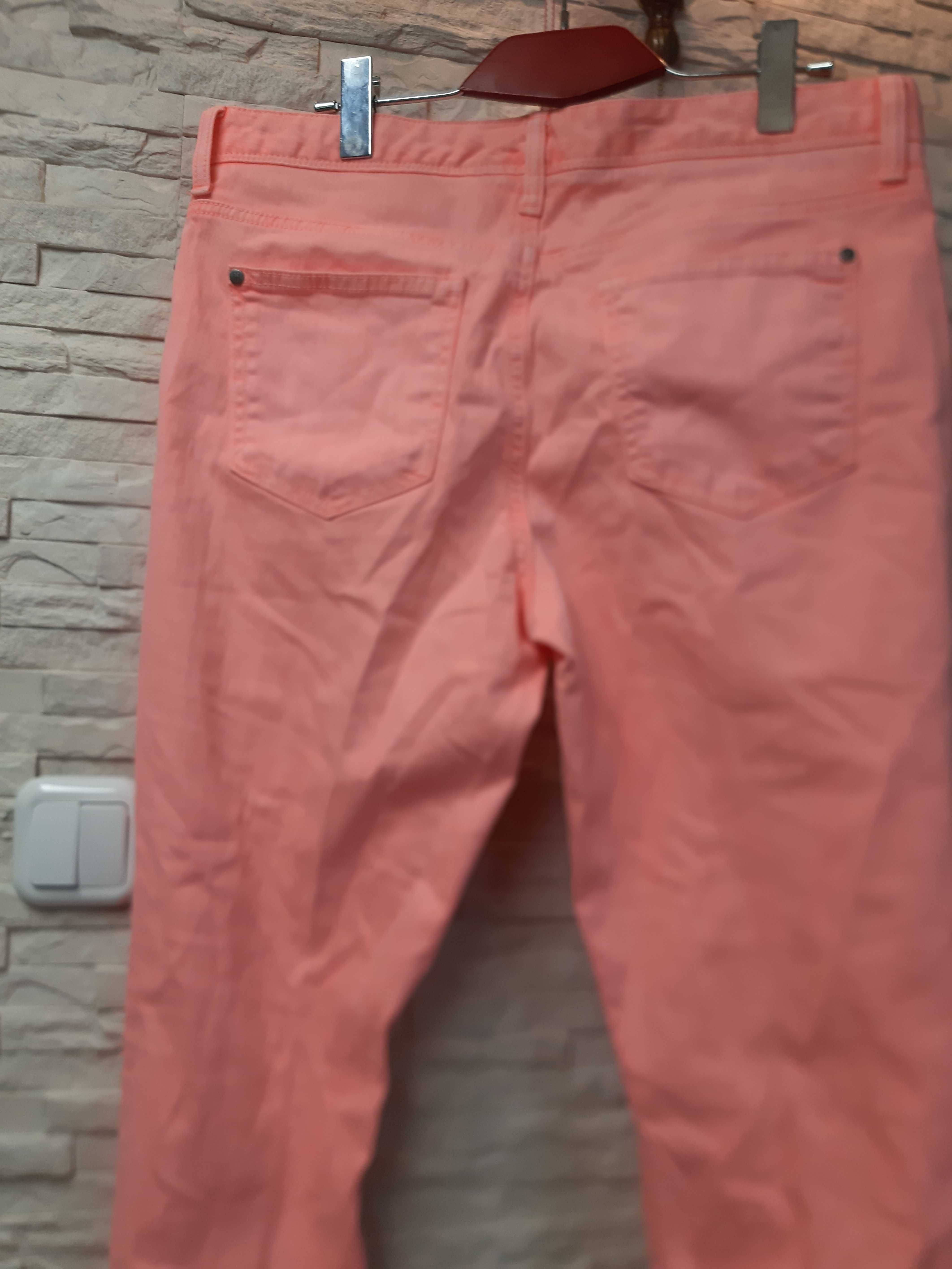 ?Spodnie Tommy Hilfiger Skinny, cygaretki neonowy róż 40/42 XL/XXL