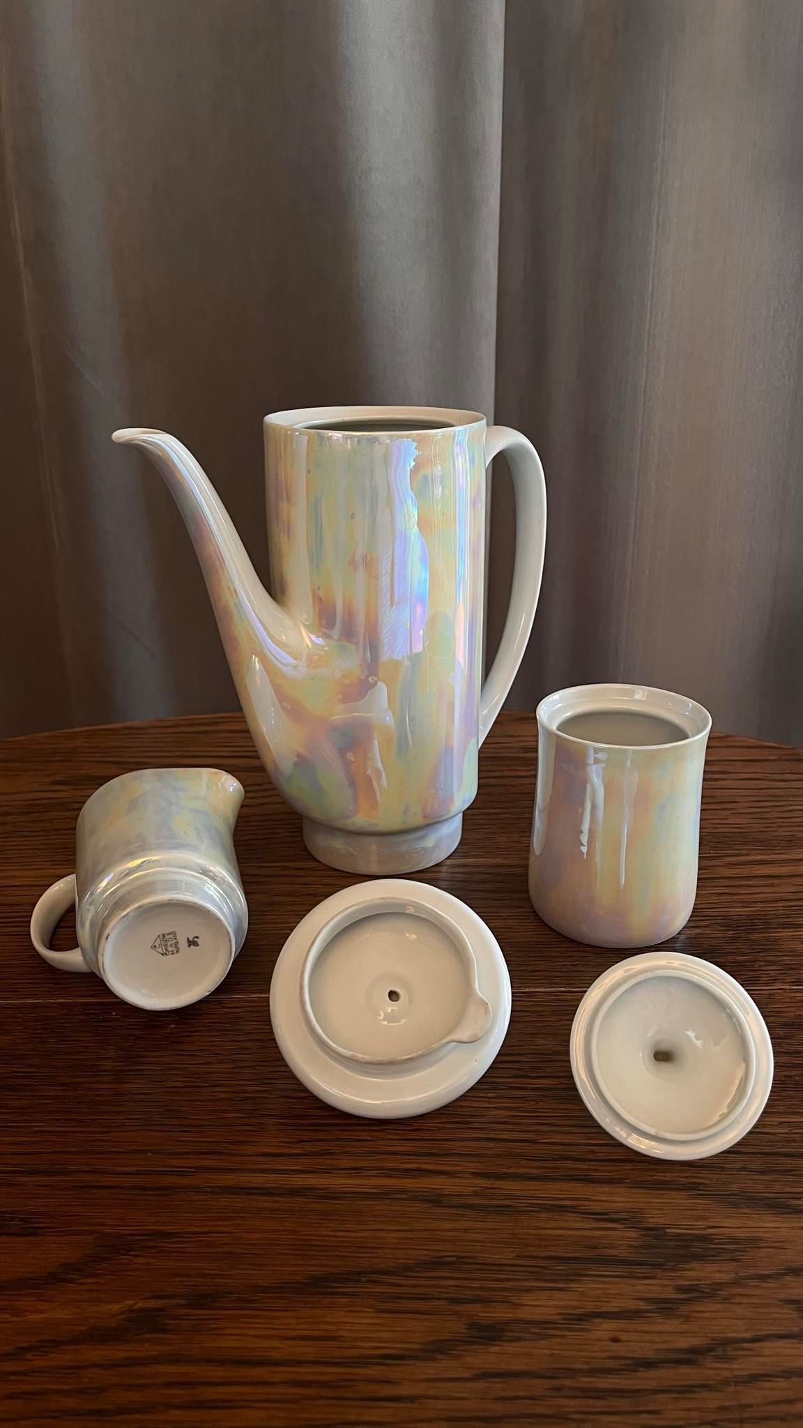 Serwis kawowy porcelana Ćmielów PRL Potacki